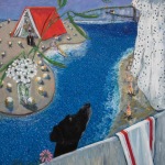 The-dogs-melancholy-2025-100X81cm-huile-sur-toile