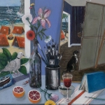 Un-atelier-au-contre-ciel-100X81-2025-huile-sur-toile