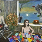 Eric-Corne_Eran-lascinco-en-sombra-de-la-tarde_195x130cm