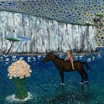 Simone-and-my-very-old-horse-100X100-cm-2024